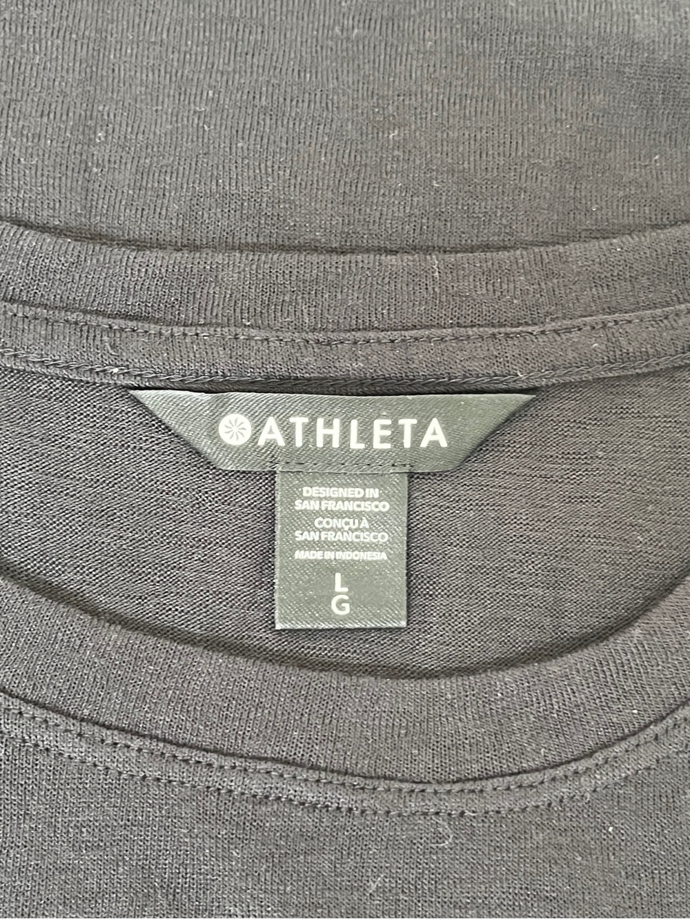 Athleta Black ‘Breezy Tank’ Sleeveless Tank Top, Size L - Picture 5 of 6